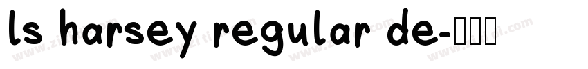 ls harsey regular de字体转换